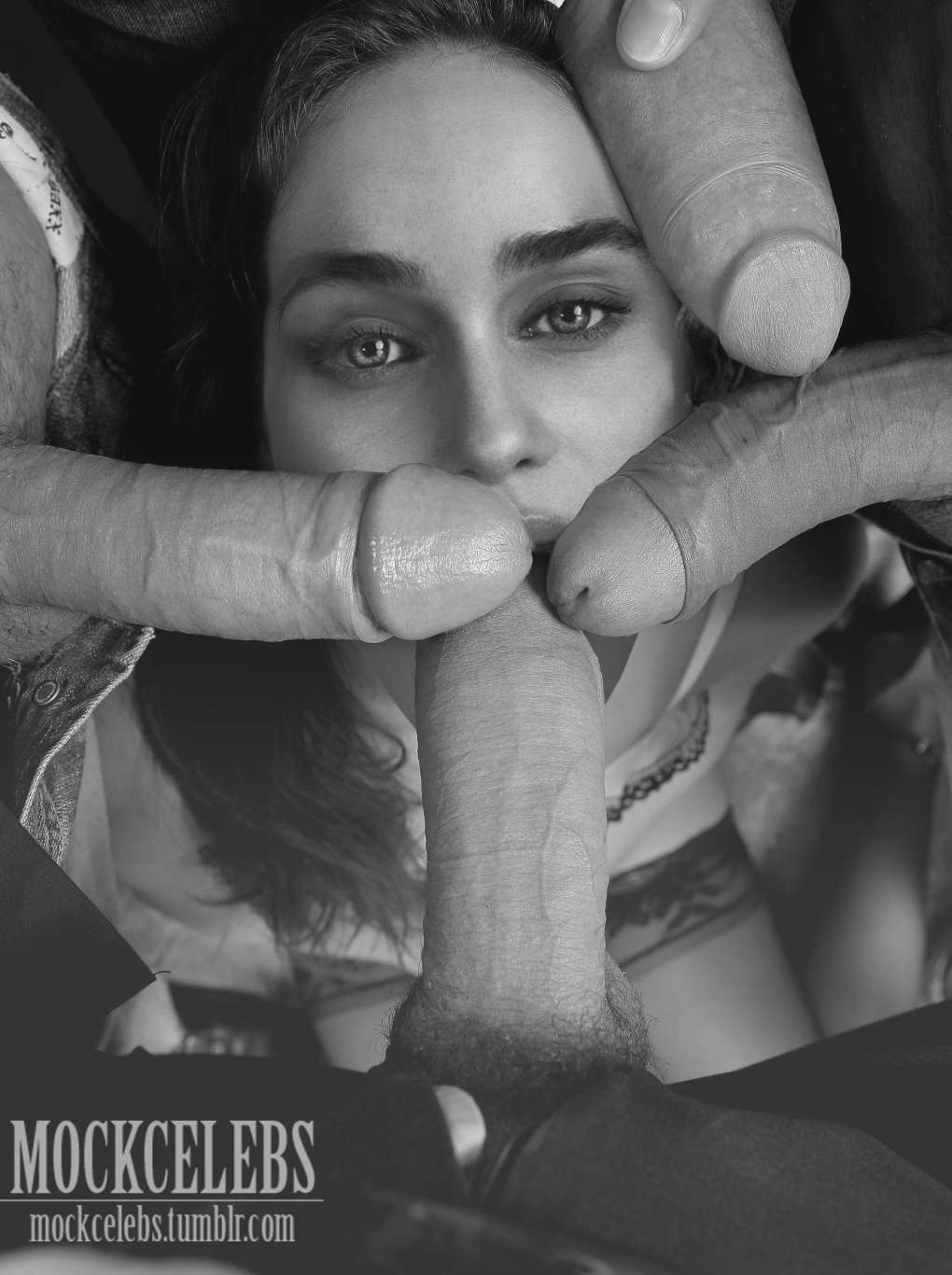 Эмилия Кларк фейк камшот