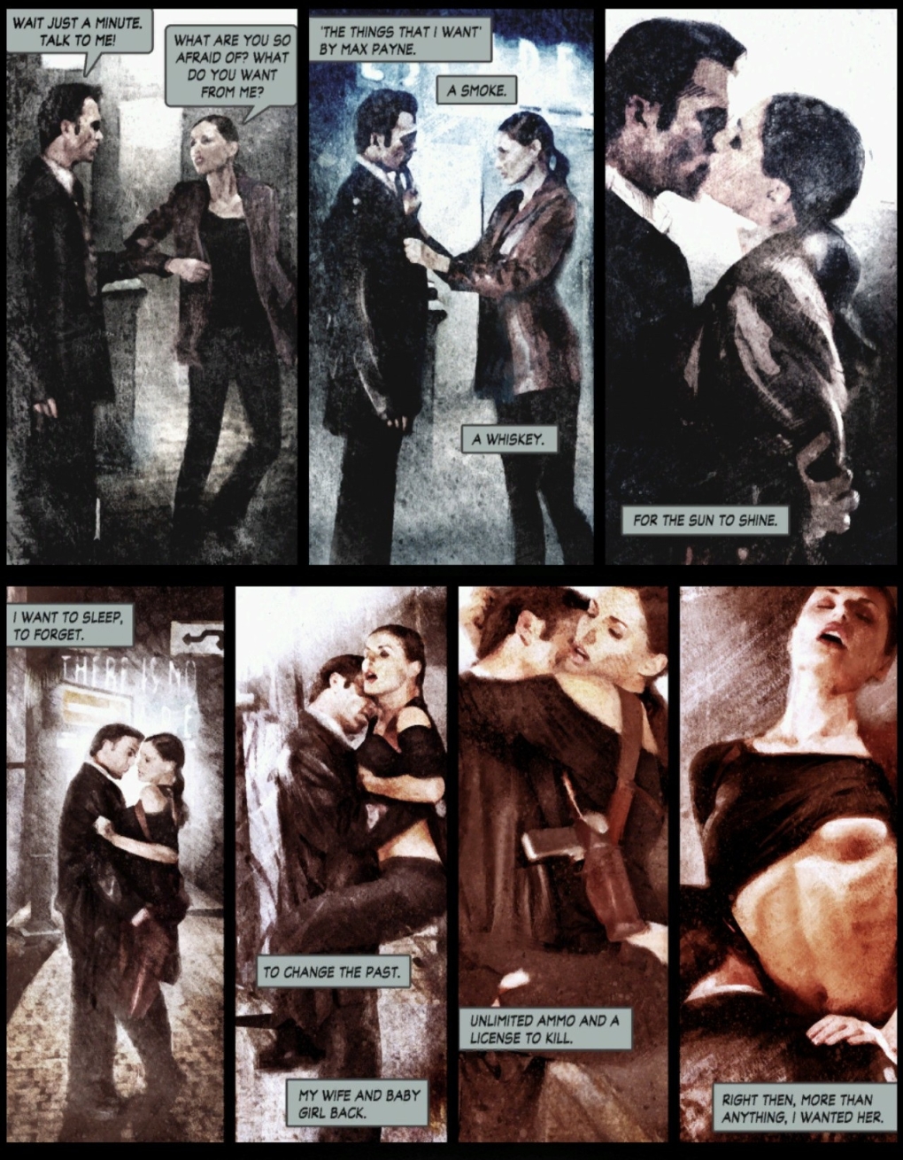 Мона Сакс в Max Payne 1 комикс