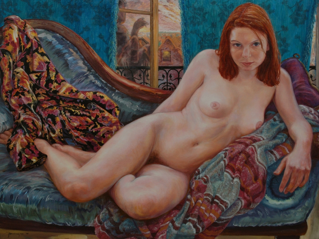 Борис Михайлович Кустодиев лежащая натурщица ххх