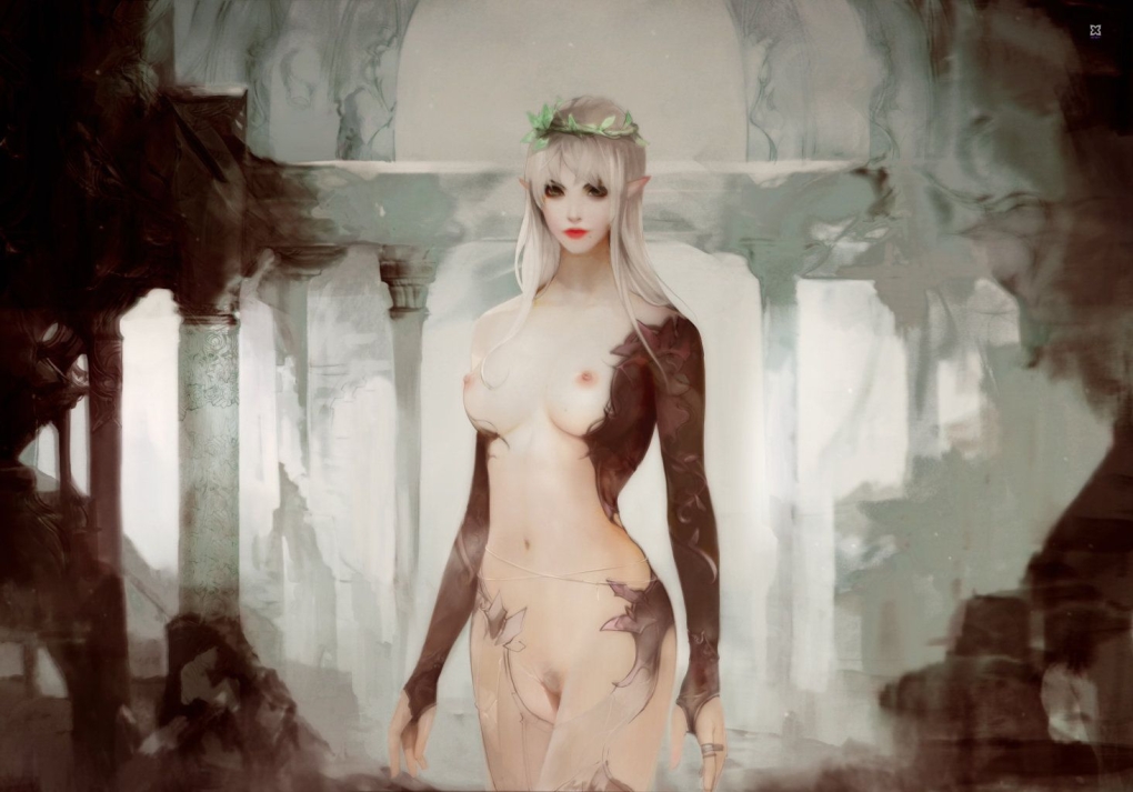 Блондинка фэнтези эро арт