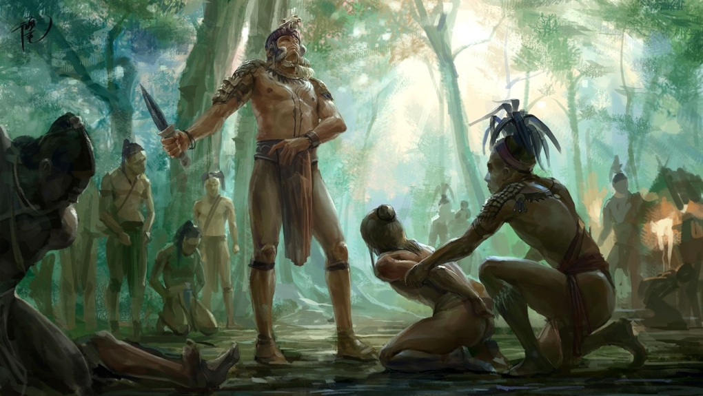 Жертвоприношение женщины арт