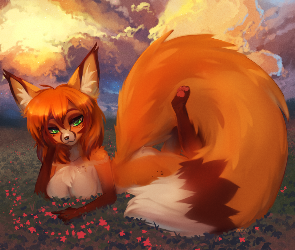 Фурри лиса арт