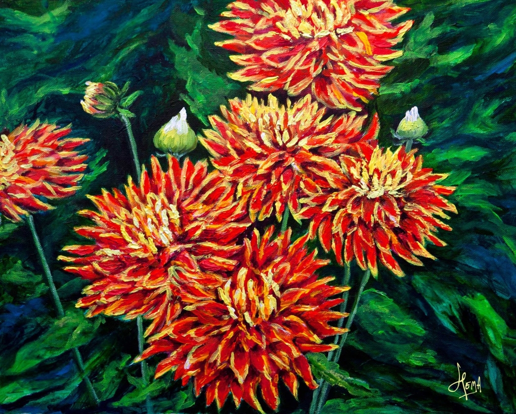 Георгина шаровидная Марбл Болл