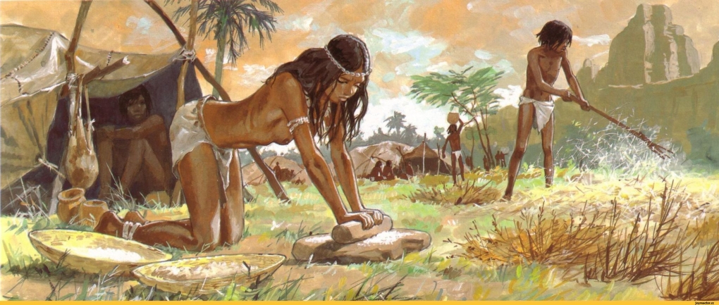 Pierre Joubert картины первобытные люди
