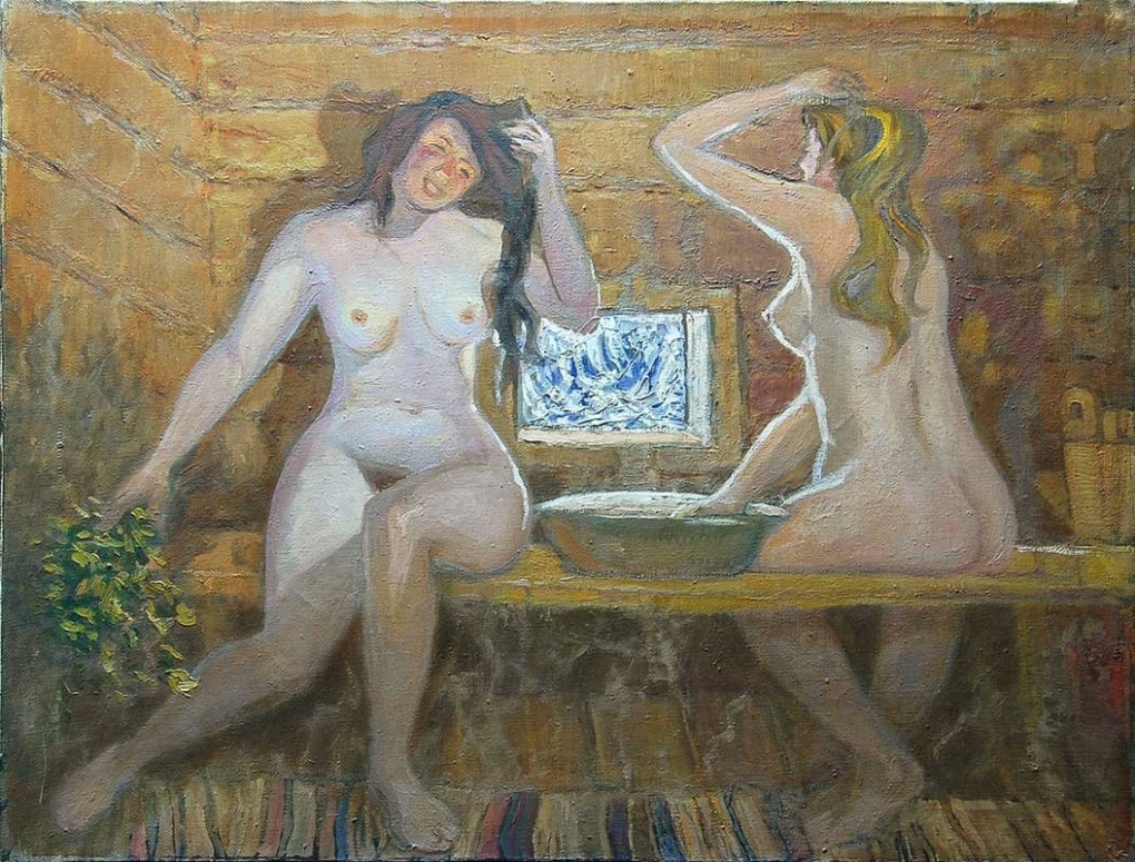 Фотосессия в русском стиле ню