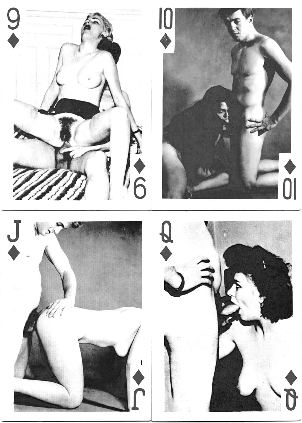 Старые игральные порнокарты