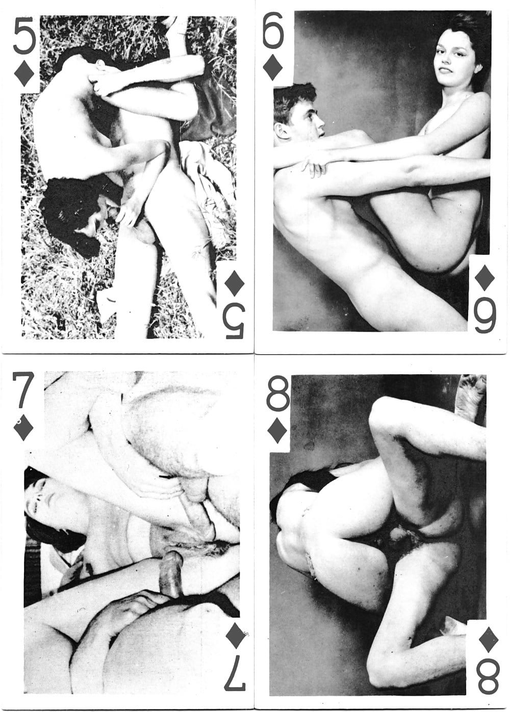 Советские черно белые порнокарты