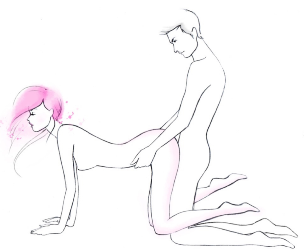 Аниме поза Догги стайл