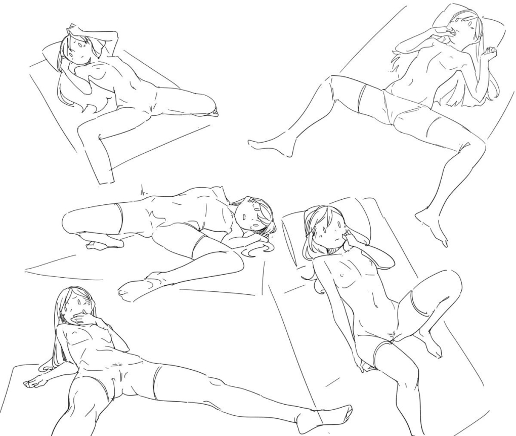 Эротичные позы для рисования