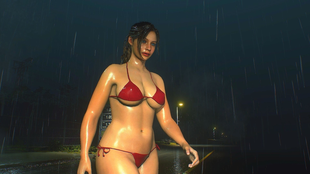 Resident Evil 2 Remake Claire Bad cop Warden