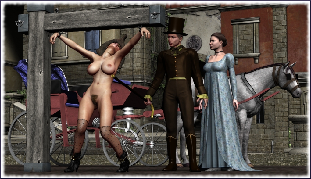 Девушки рабыни в колодках