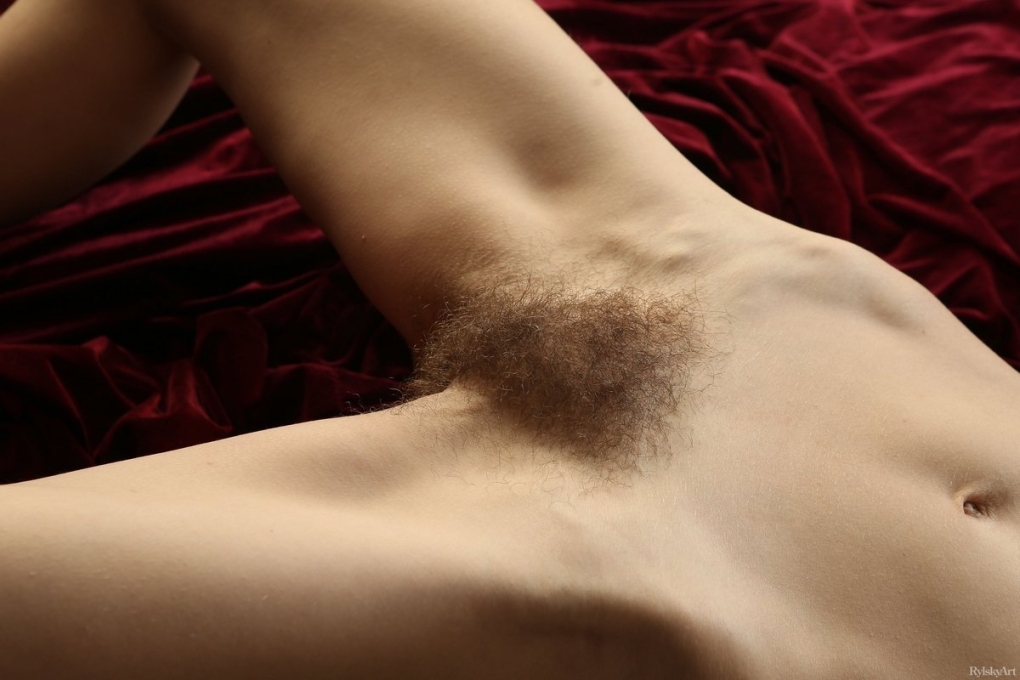 Красивы волосатый лобочек